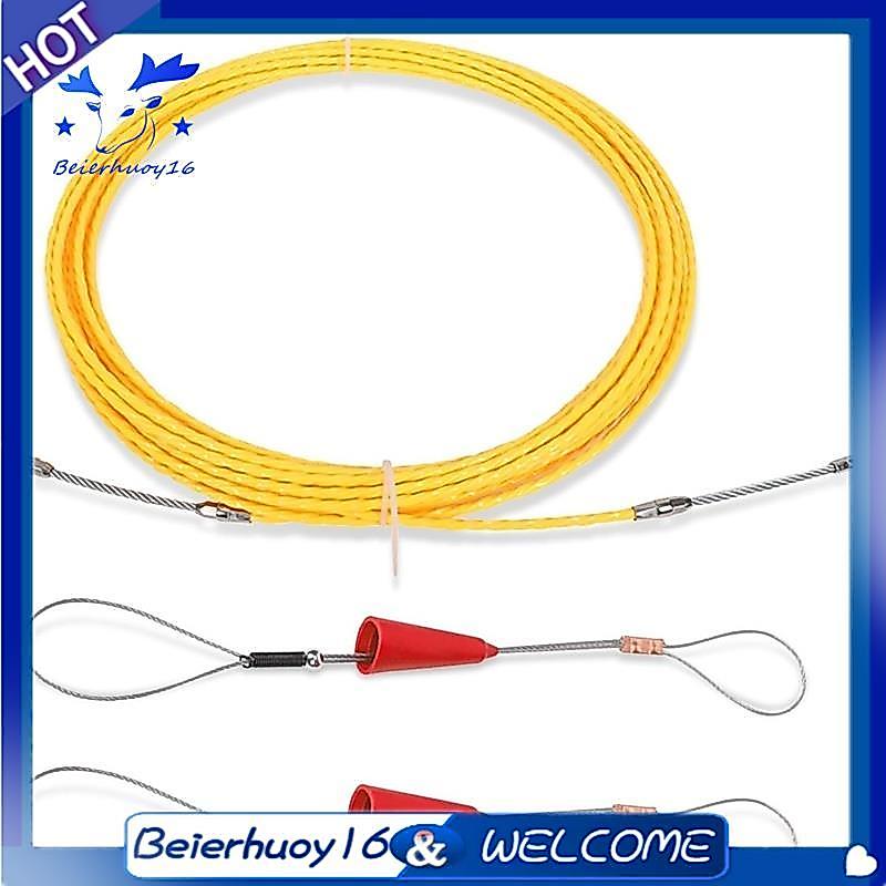 10M 3.0mm Cabo De Fita De Peixe Elétrico Puxando Ferramentas Com 2 Molas Guia Cobra De Fio Para Correr Através Da Parede