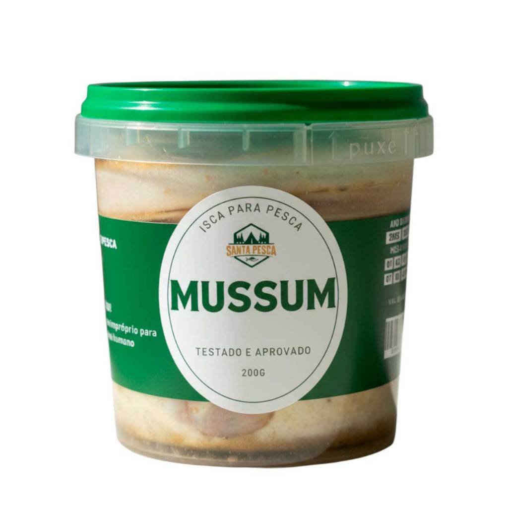 Isca Natural Mussum Piramboia peixe cobra Pesca Dourado 200g