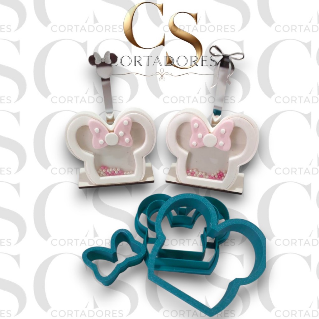 🎀 Kit Moldura Minnie | Com Acetato Transparente • Perfeito para Personalizados!