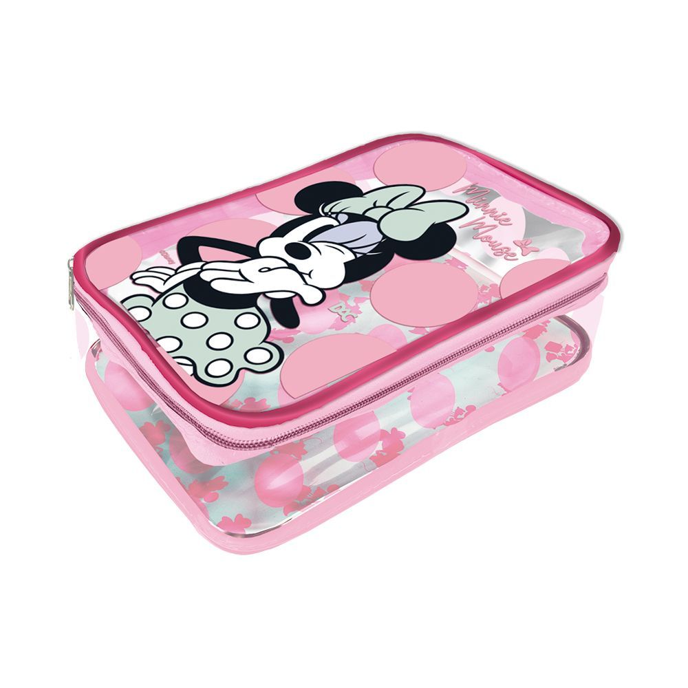 ESTOJO BAÚ TAMANHO G TRANSPARENTE MINNIE DAC