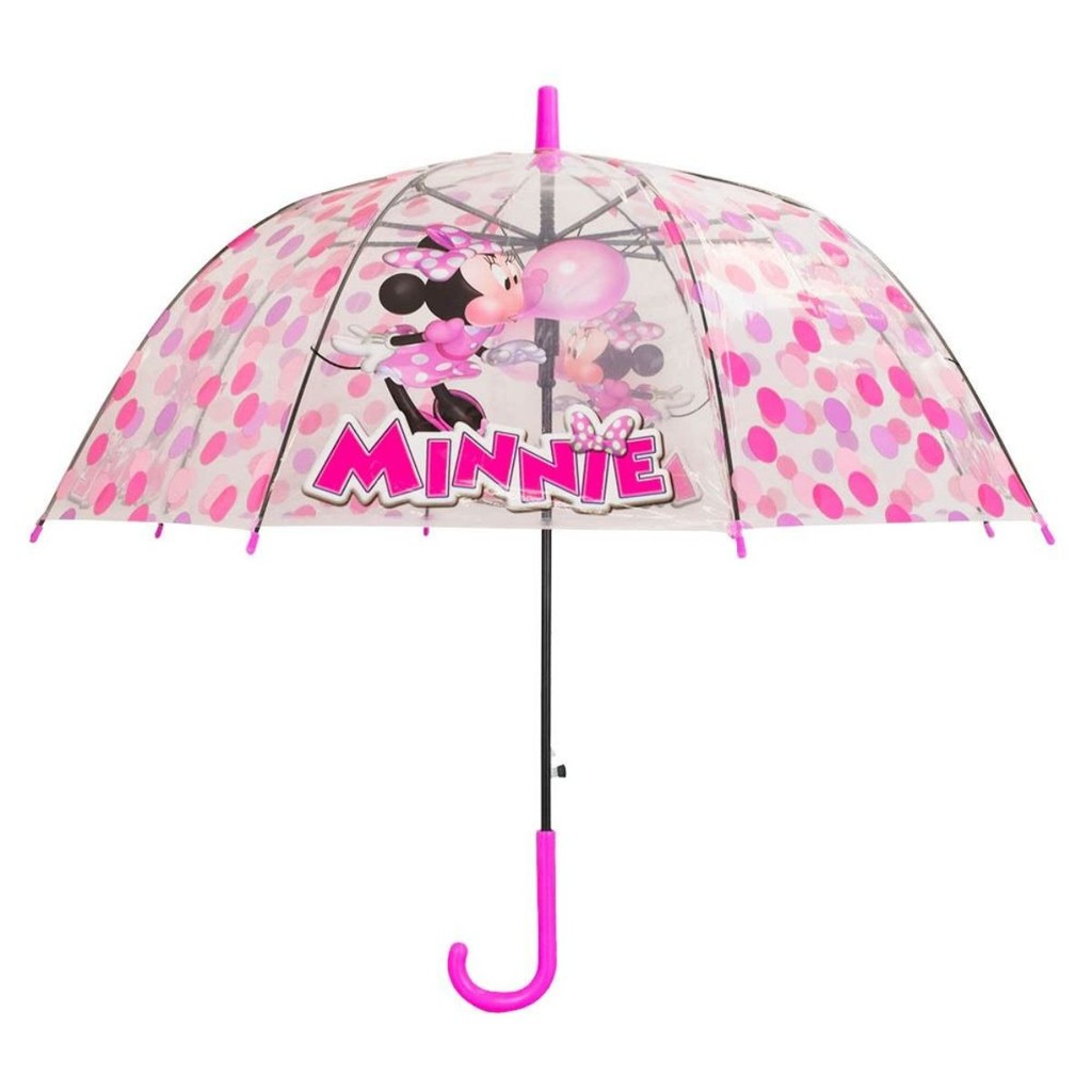 Guarda Chuva Infantil Transparente Minnie Pink - Disney