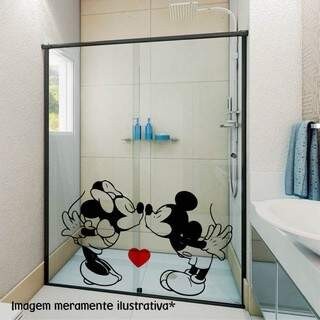 Adesivo para Box Minnie e Mickey Transparente