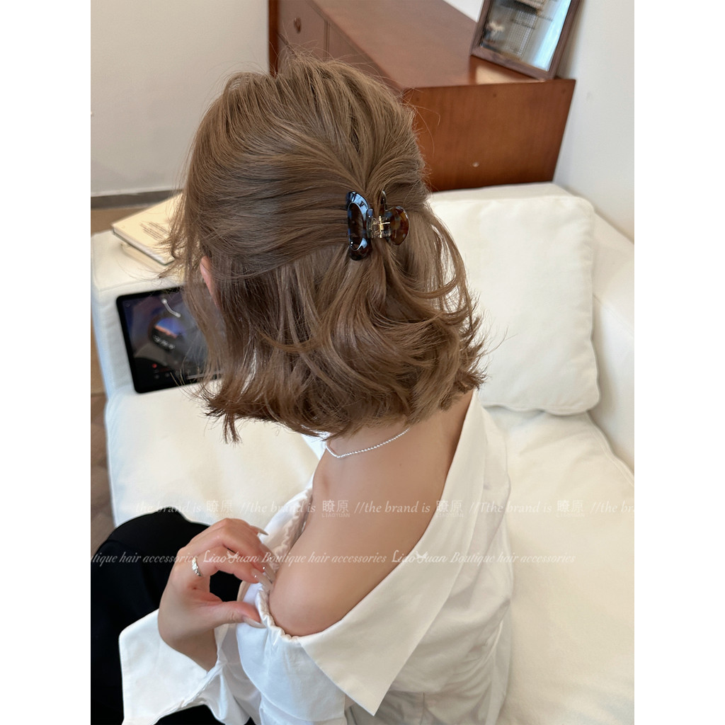 Estilo coreano cabelo curto data de validade grampo de cabelo senhoras 2026 novo estilo High-End pequeno garra clipe sim