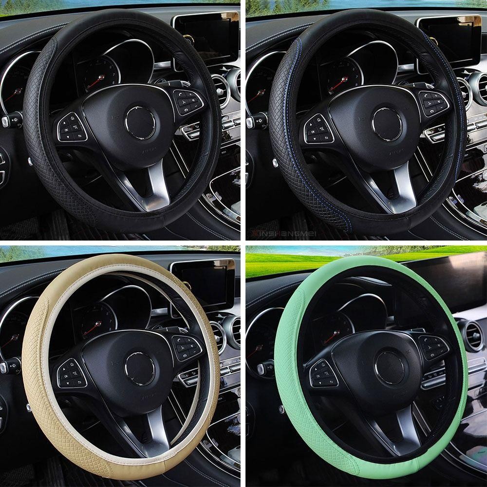 Capa Protetora Do Volante , Carro À Prova De Derrapagem , Acessórios Universais Para Carros Em Couro Durável
