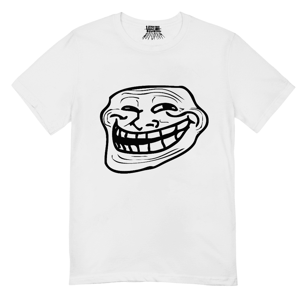 Camiseta Trollface Troll Face Meme Anos 2010 Rage Comics Retro Internet 100% Algodão