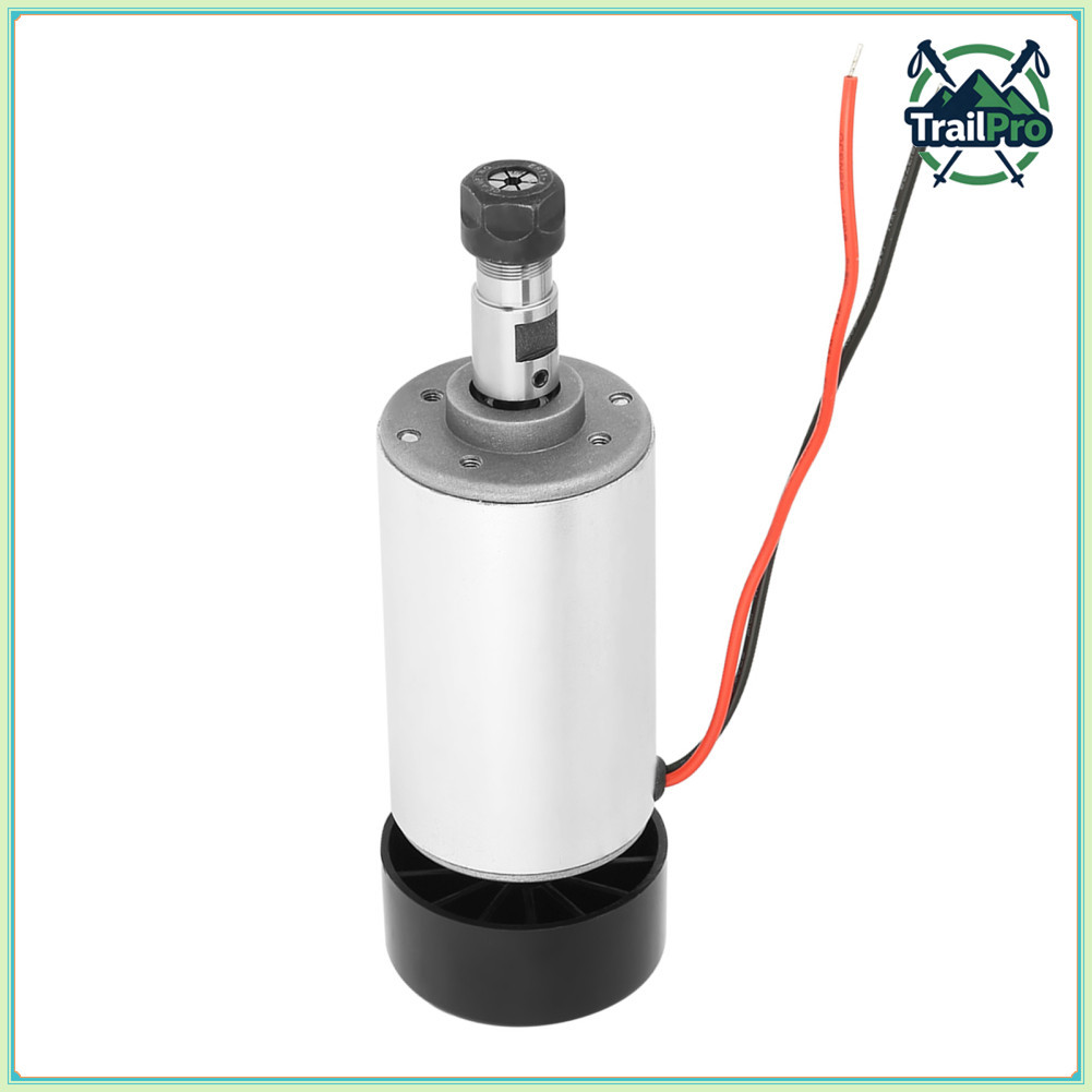 TrailPro-br Motor de eixo CNC refrigerado a ar 300W DC 52mm braçadeiras 48V ER11 para máquina fresadora de gravação DIY