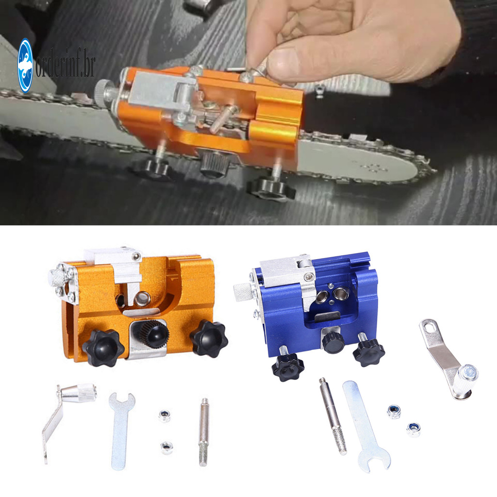 Chain Saw Sharpener Compact Grinder Chainsaw Kit Hand-cranked Lightweight Aluminum Alloy Sharpening Tool Durable and Por