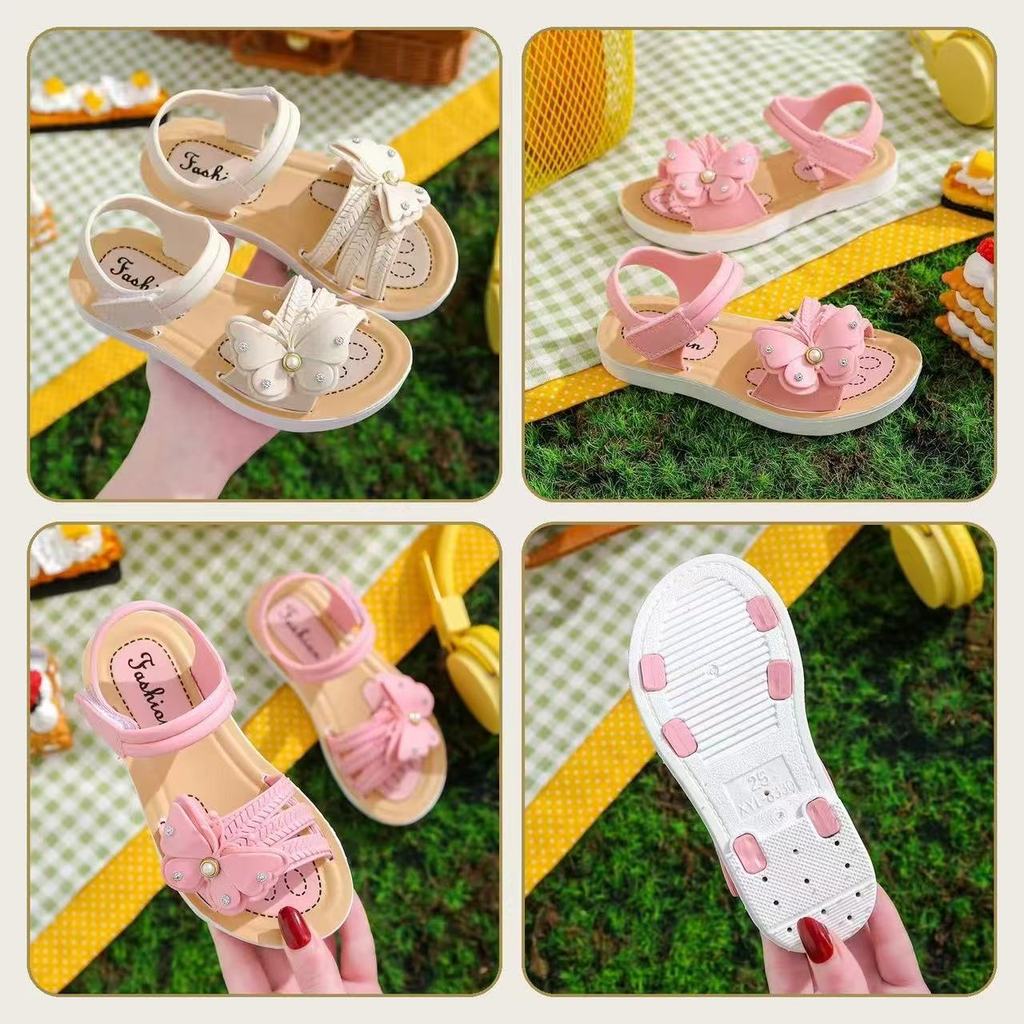 Crianças sandálias de verão sapatos de praia sola macia antiderrapante médio grande crianças do bebê meninas sapatos cas