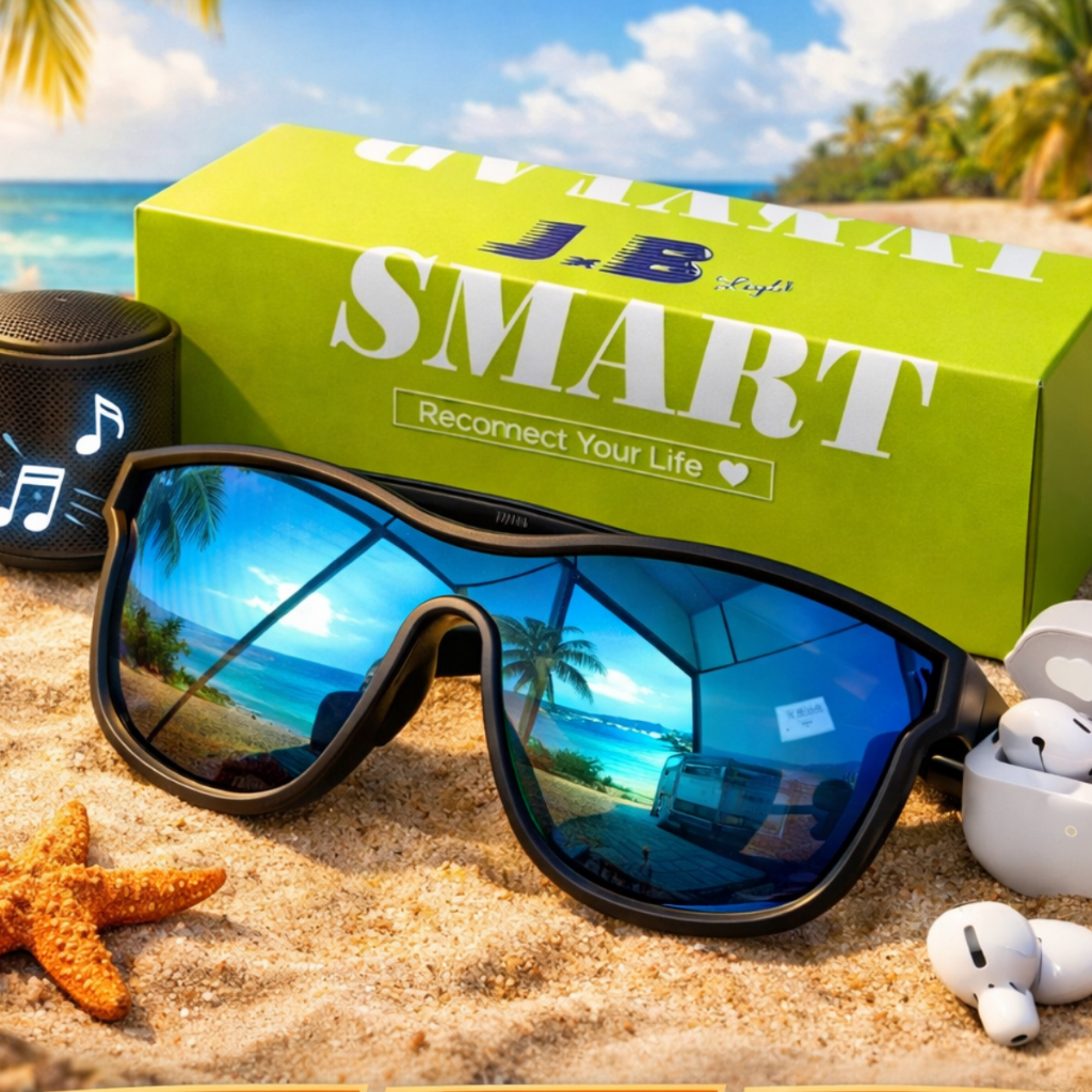 Óculos Smart Bluetooth Lente UVB C Soft Aberto Google tradutor Atende Telefone Musica
