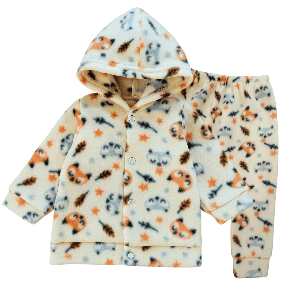 Conjunto Bebê Agasalho Longo E Calça Soft Peluciado Inverno