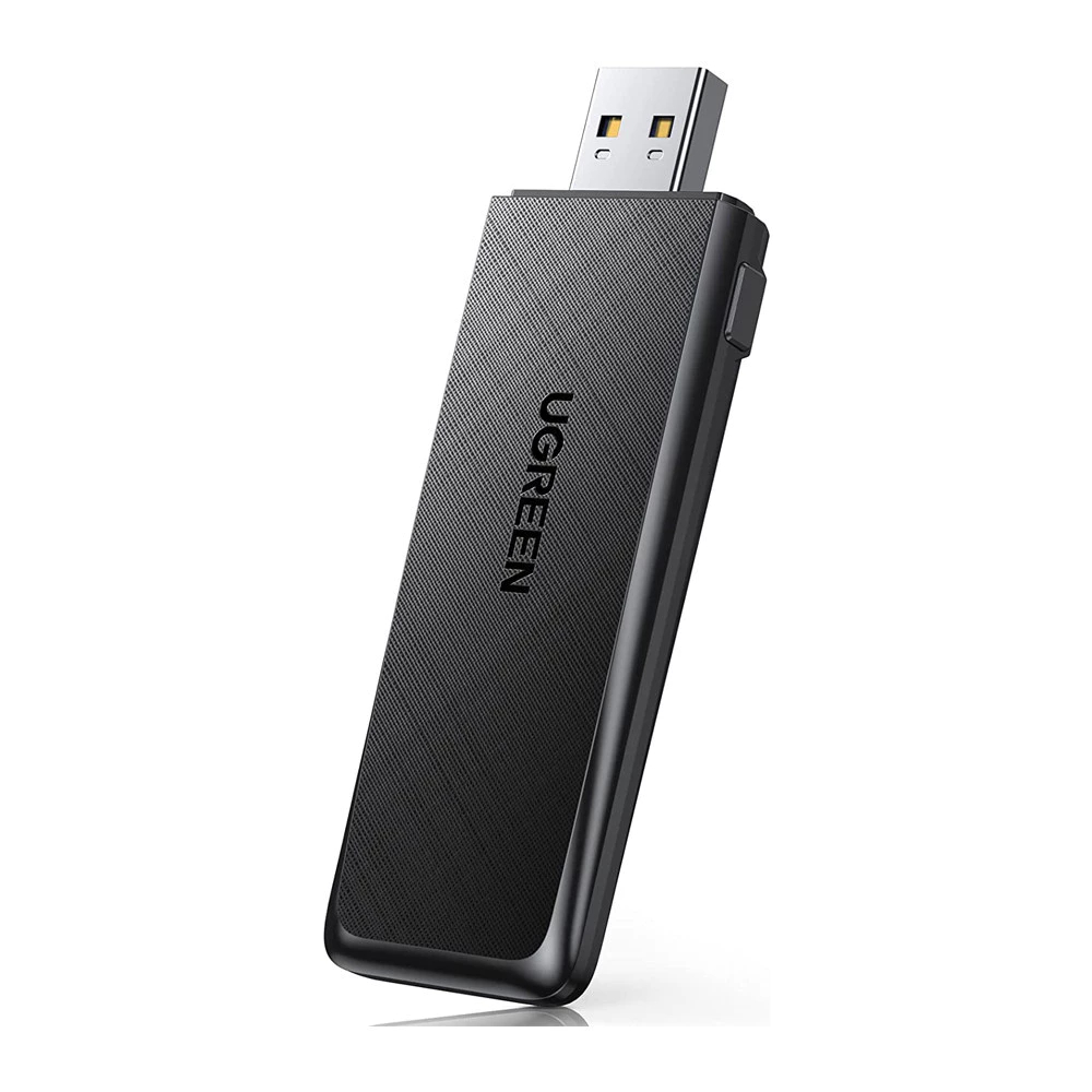 Ugreen Adaptador de Rede Wifi 5GHz AC1300 Usb 3.0 Dual Band Preto