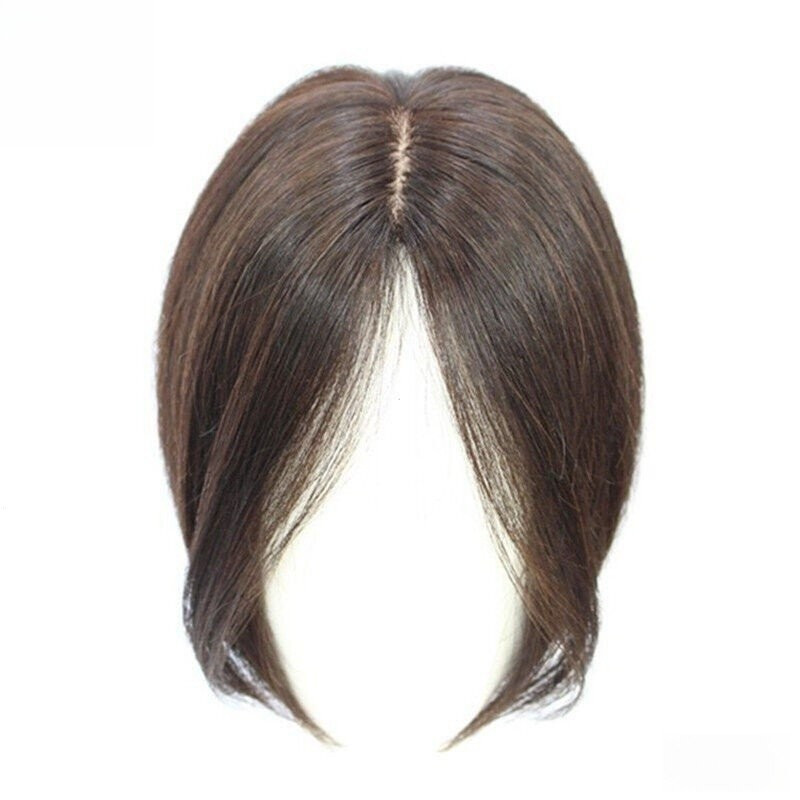 Topper de Cabelo Humano 100% Real com Presilhas Francesas para Mulheres EF11 4VH7