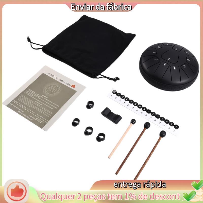 Tambor De Língua De Aço 6 Polegadas 11 Note D Tone Glucofone Instrumento De Percussão De Música Etéreo