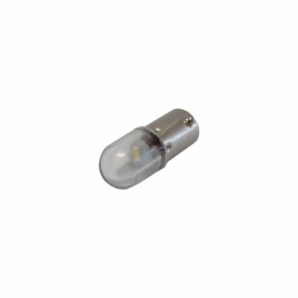 KIT 10UN LÂMPADA LED 1 POLO BA9 24V POTENCIA 0,9W LUZ BRANCA 108 LUMENS HALOGENO - AUTOPOLI