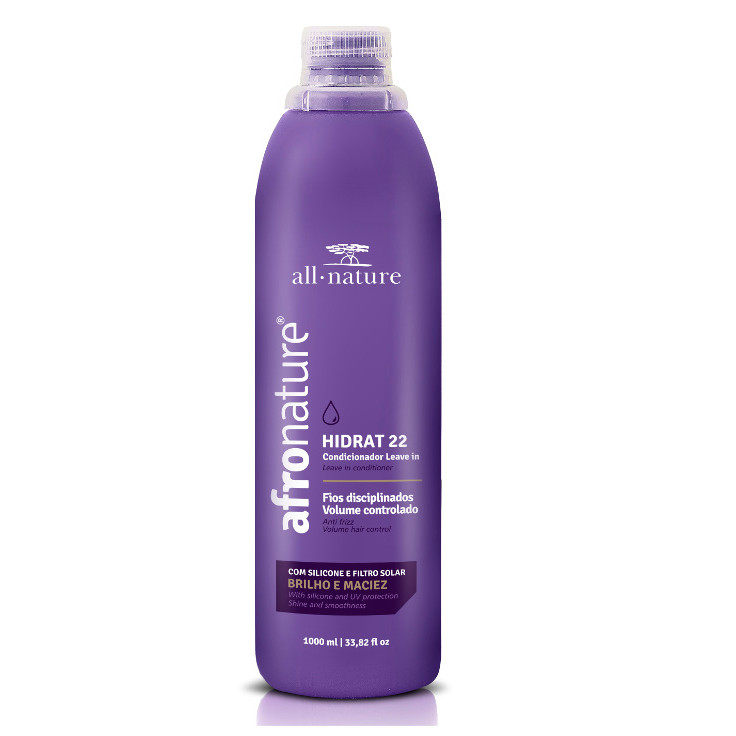 Hidrat 22 1000ml All Nature Leave In sem Enxágue Diminui o Volume Disciplina os Fios Hitratação Maciez Brilho e Proteção