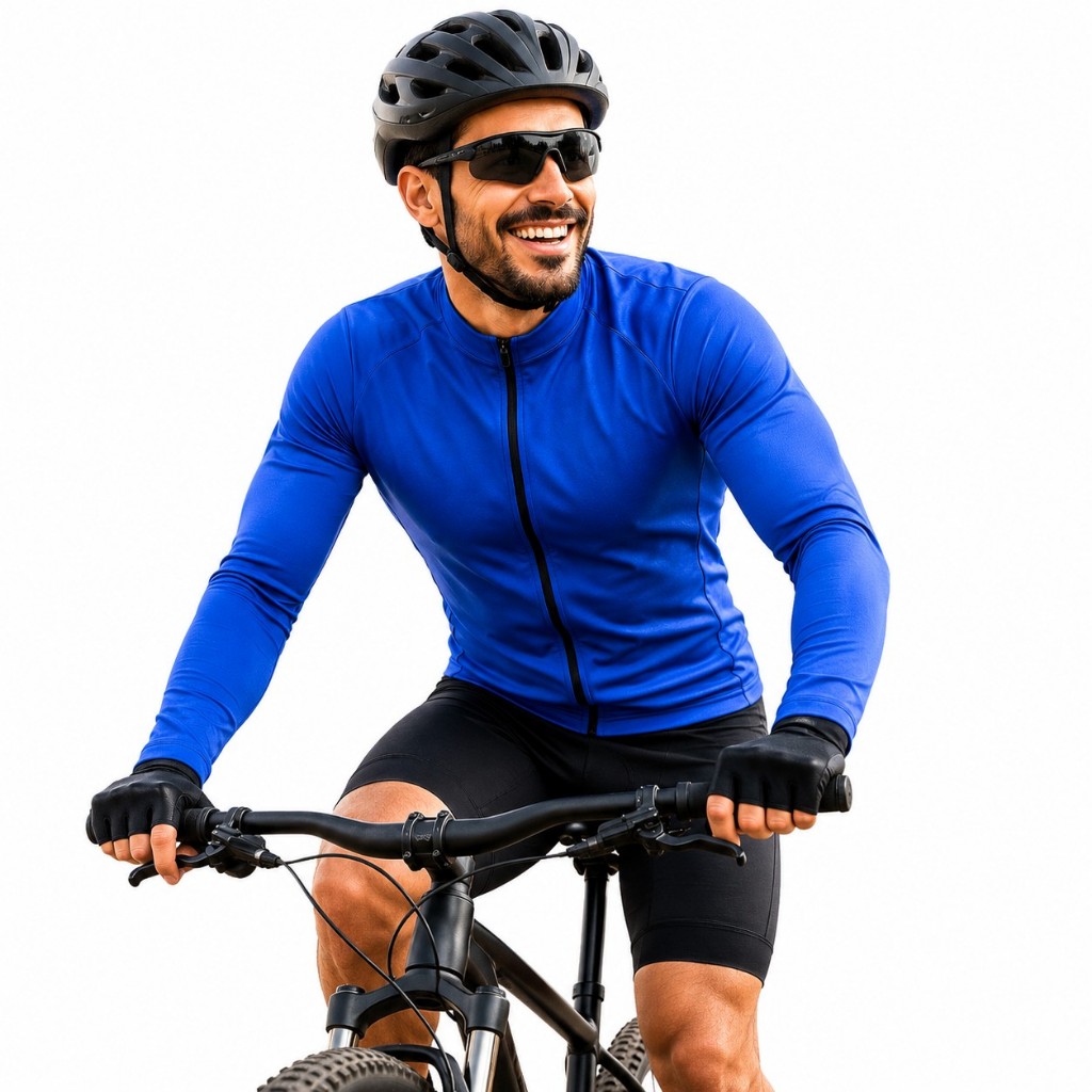 Camisa Ciclismo Manga Longa Masculina MTB Speed UV50 Dry Fit Bike