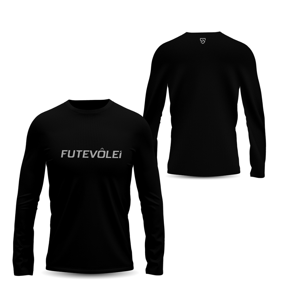 Camisa Manga Longa Futevolei Masculina - Tecido Dry Fit - Com proteção UV50+
