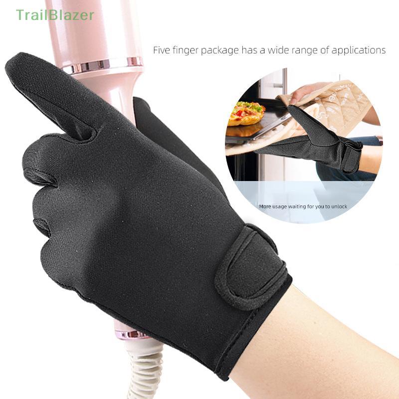 TR Alisador De Cabelo Perm Curling Cabeleireiro Resistente Ao Calor Luva De Dedo Ferramentas De Estilo Luvas De Proteção