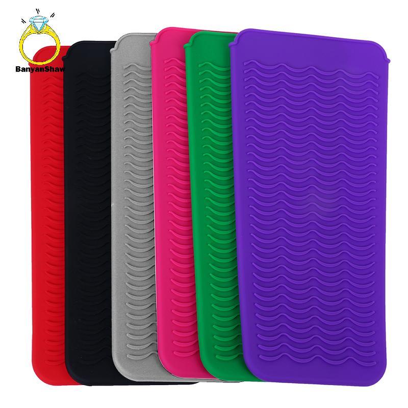 [BANY] Tapete Alisador De Cabelo Resistente Ao Calor Silicone Poet Storage Bolsa Home Travel Good