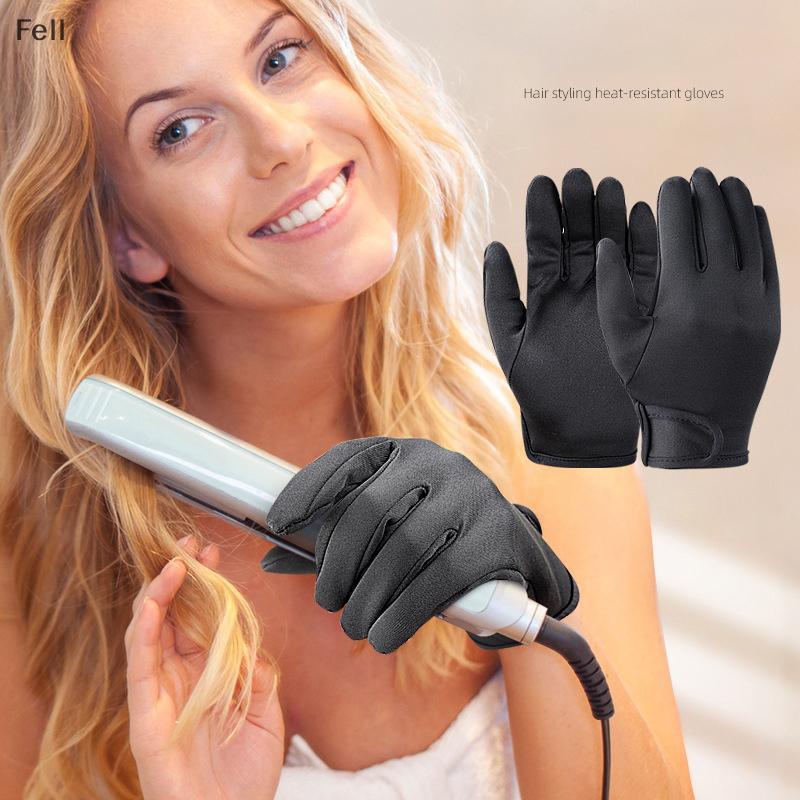 [Fel] Alisador De Cabelo Perm Curling Cabeleireiro Luva De Dedo Resistente Ao Calor Ferramentas De Estilo Luvas De Prote