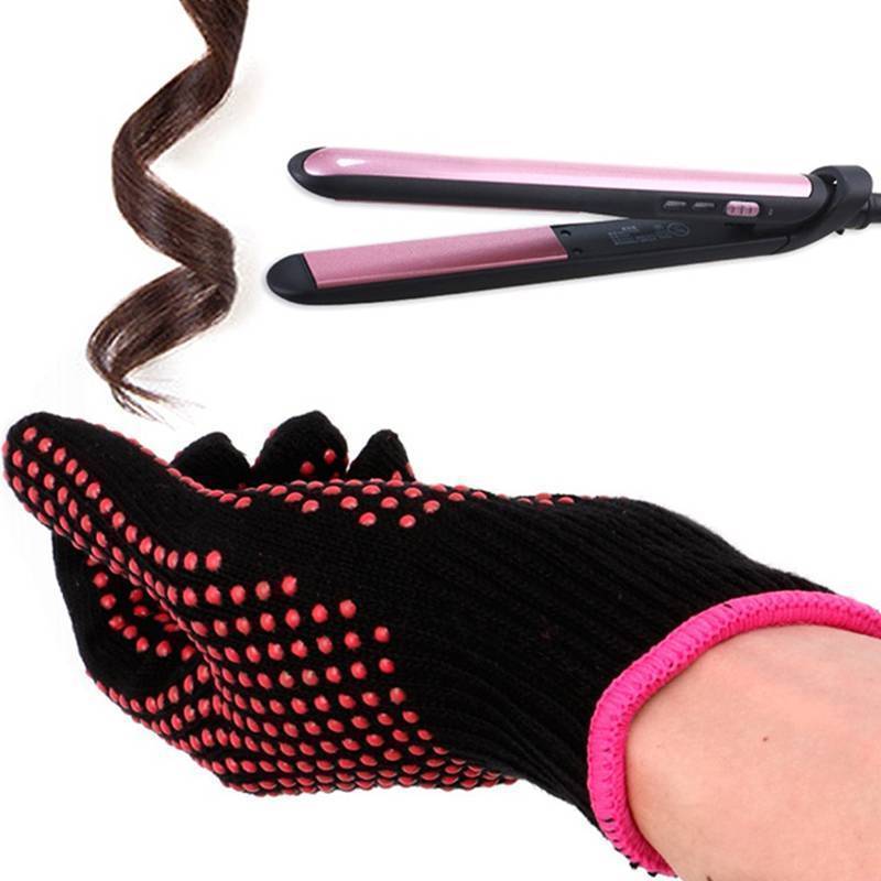 EA & Moda 1PC Novo Alisador De Cabelo Dupla Face Perm Curling Cabeleireiro Resistente Ao Calor Luva De Dedo Ferramentas