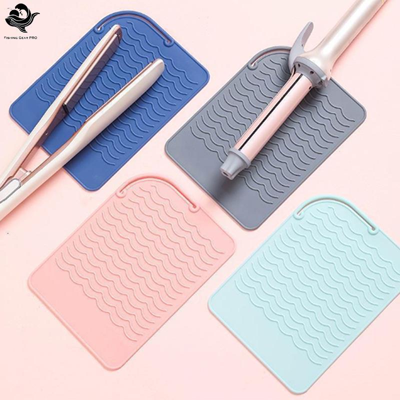 PFG Multifuncional Silicone Resistente Ao Calor Almofada Tapete De Isolamento Para Alisador De Cabelo Curling Sti Modela