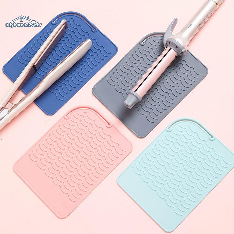 adyhome22vv Tapete Multifuncional De Silicone Resistente Ao Calor Para Alisador De Cabelo E Modelador br