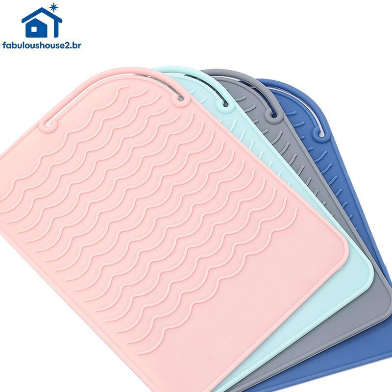 FABUL Novo 1PC Multifuncional Silicone Resistente Ao Calor Almofada Tapete De Isolamento Para Alisador De Cabelo Curling