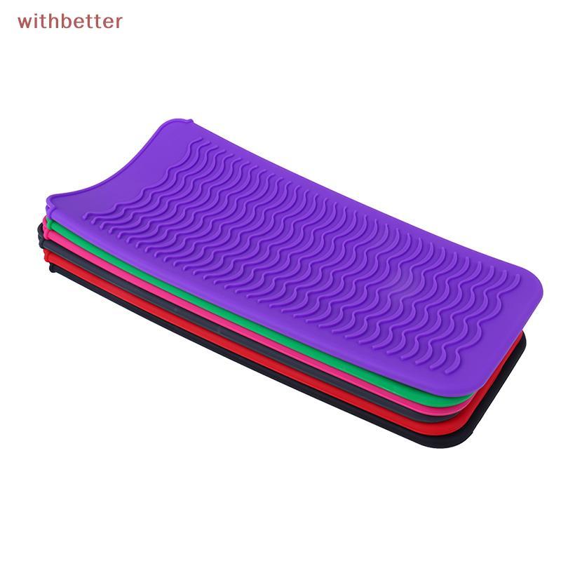 withbetter12 Tapete Alisador De Cabelo Resistente Ao Calor Silicone Poeta Bolsa De Armazenamento Para Viagens Em Casa