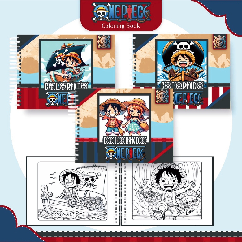 LIVRO DE COLORIR - ONE PIECE