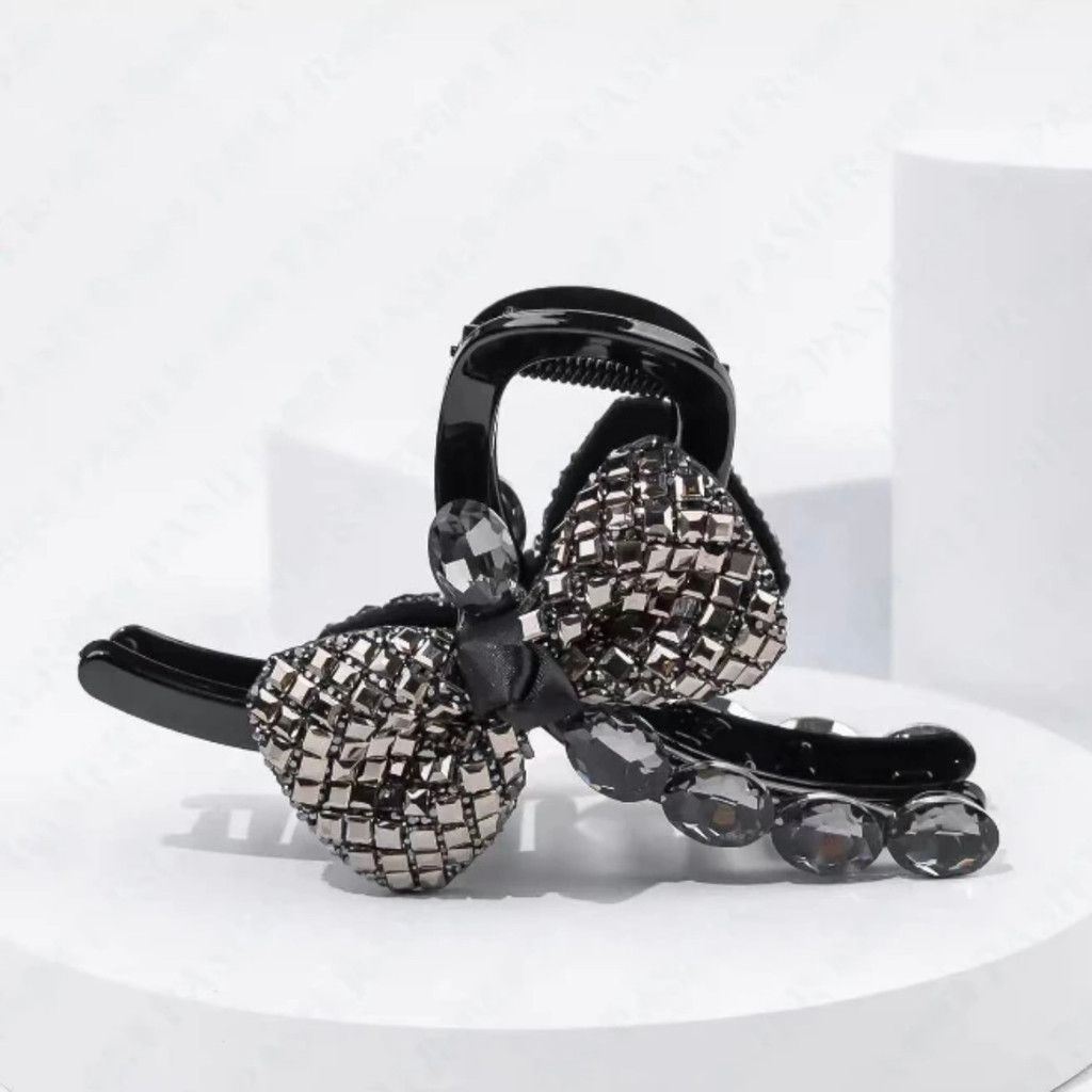 Starlight Paris princesa piscando diamante High-End arco grande garra clipe All-Match grampo de cabelo cabeça traseira t