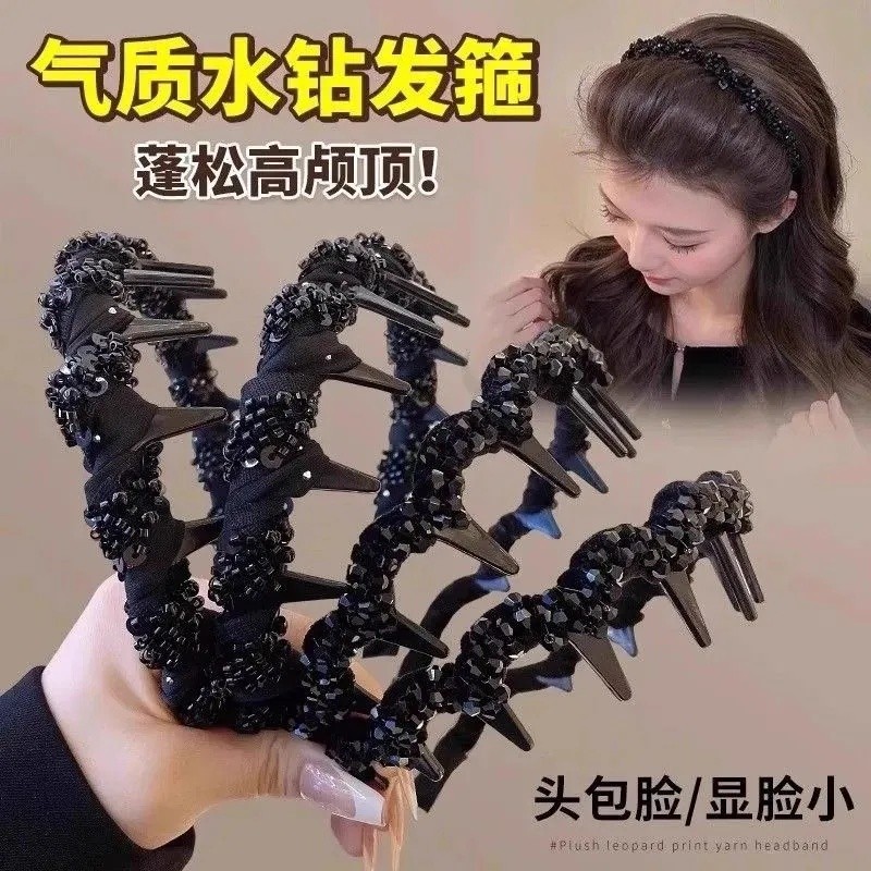 Paris princesa bandana de alta qualidade feminino dentado bandana high-End moda Hairpin 2025 novo estilo Headwear