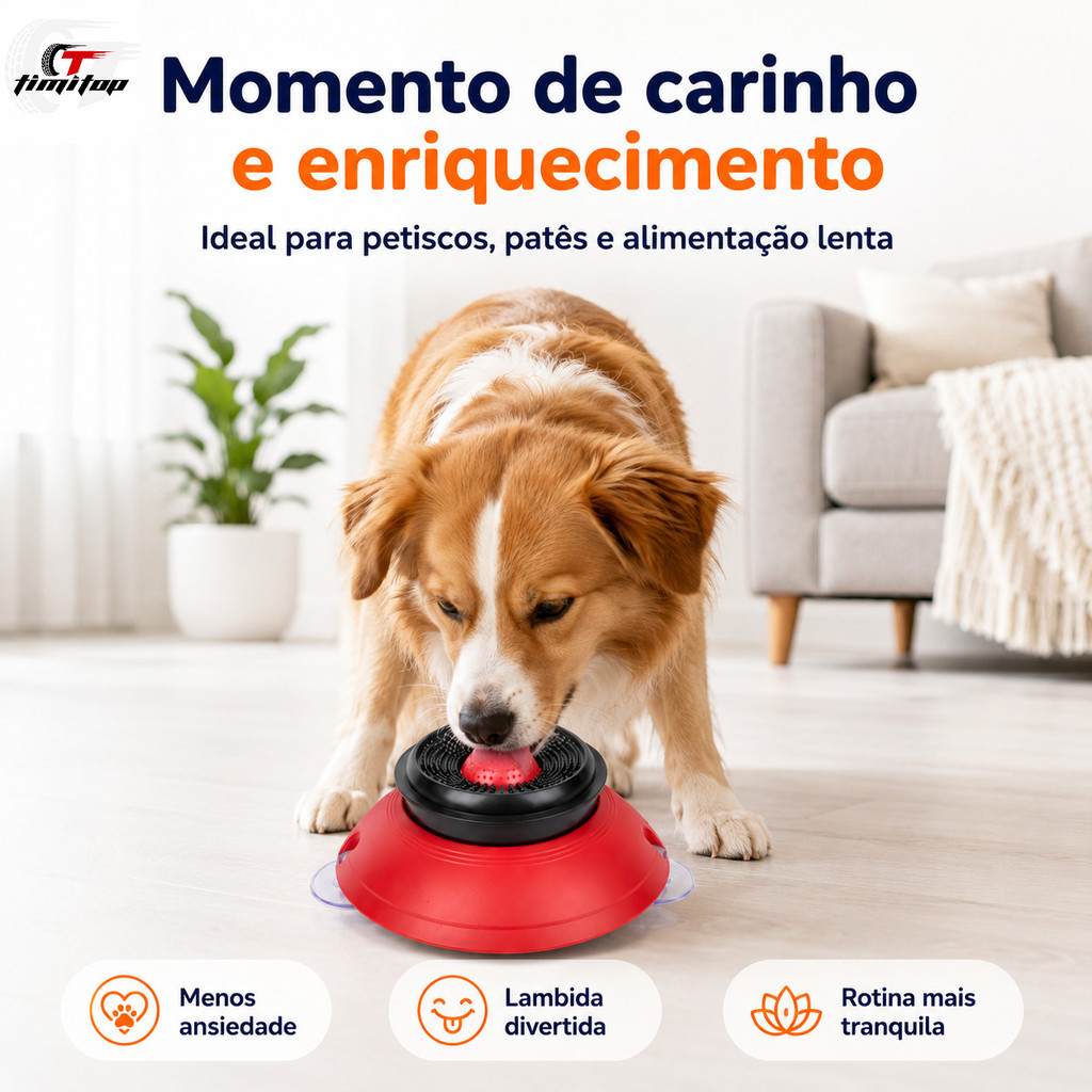 Interactive Dog Toy Rotating Ball Anti Anxiety Snack Dispenser Lick Slow Feeder Pet