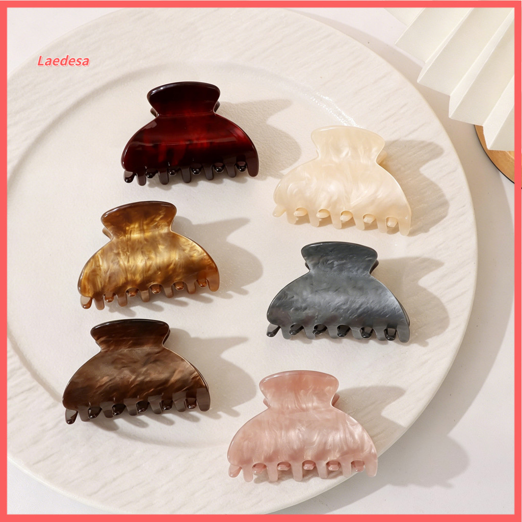 Hair Claw Clip Strong Grip Shark for Women Non-slip Acrylic with Fine Teeth Matte Shell Texture Perfect for Half-tied an