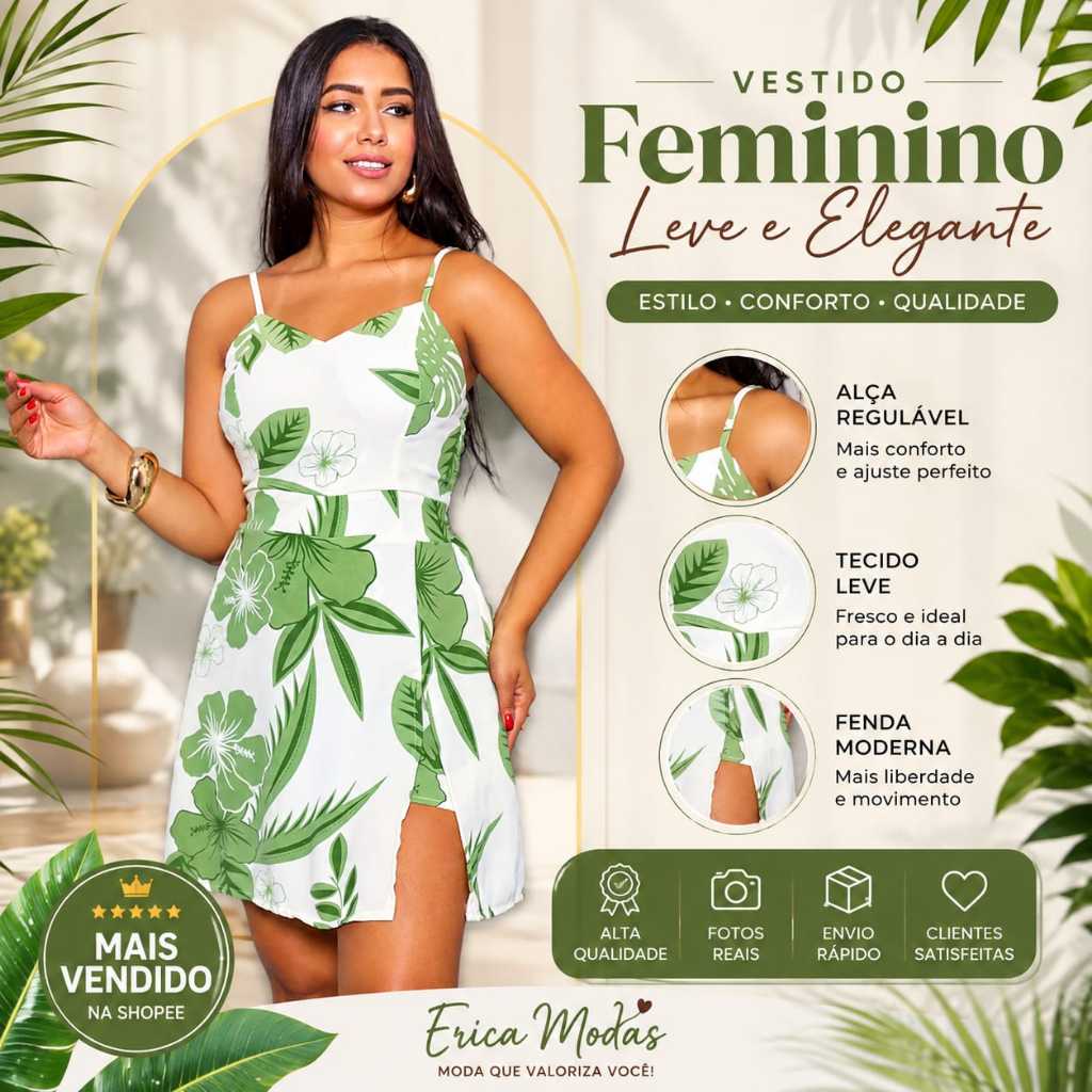 Macaquinho Short Saia Feminina Duna estampado e liso  Casual  e Elegante Decote em V Alça Fina