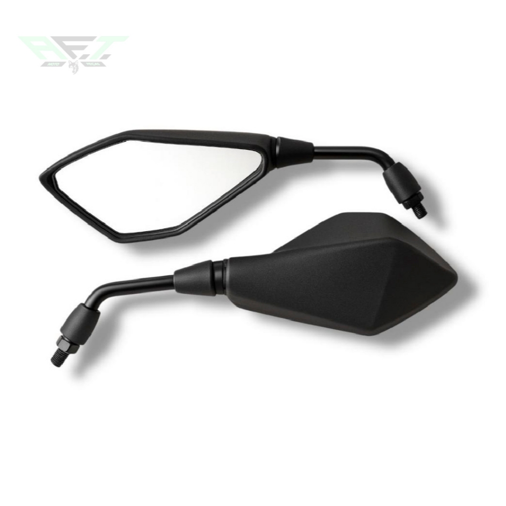 Par de Retrovisor Modelo Z400 Rosca Honda Fixo Esportivo Compatível Com Todos Modelos Honda