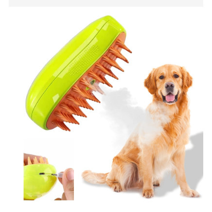 Escova 3 em 1 A Vapor Gato e Cachorro, Limpeza e Massagem Remoção De Pêlos de Animais De Estimação