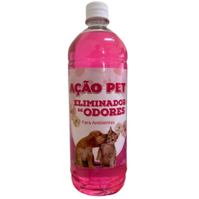 Neutralizador de odores Pet Concentrado 1 LT Eliminador Odor Bactericida Gato Cachorro Desinfetante