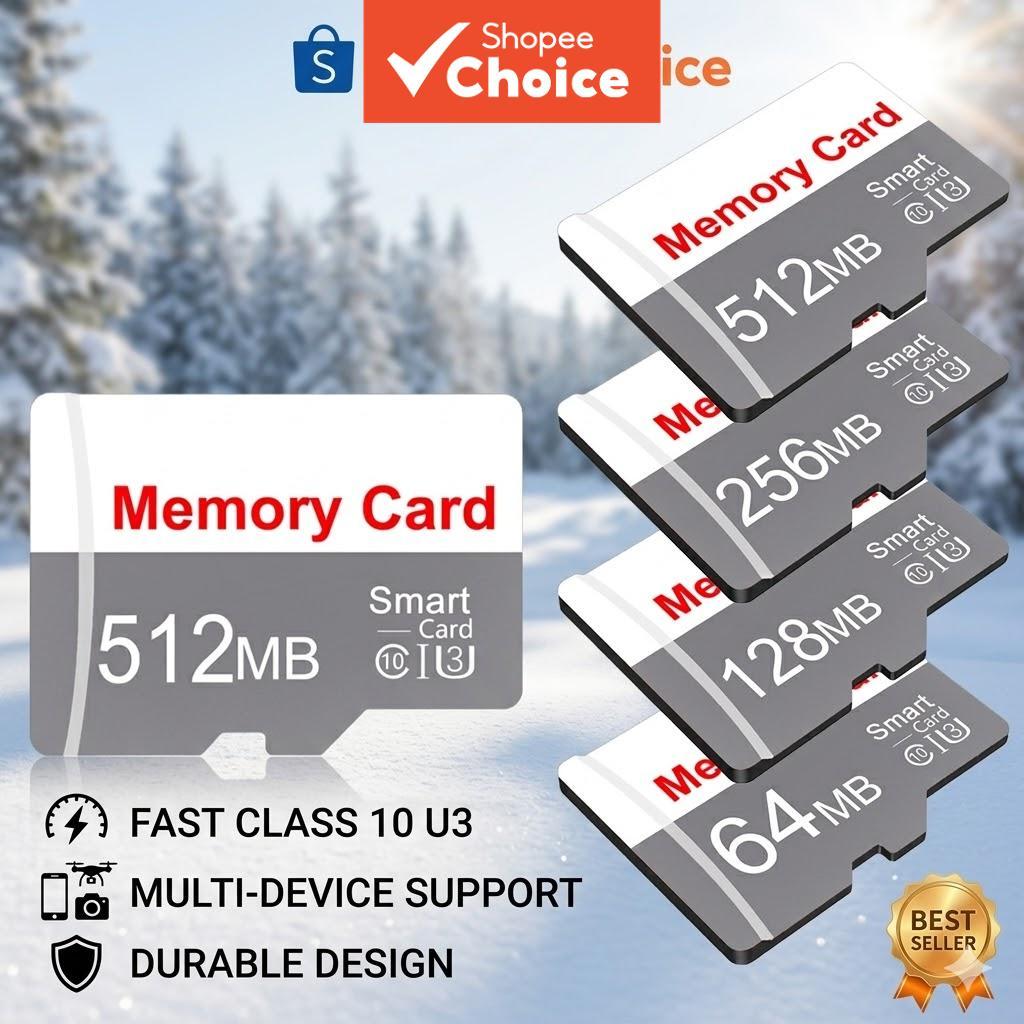 Cartão Micro SD TF Cartão de Memória Classe 10 Alta Velocidade 4GB 2GB 1GB 512MB 256MB Capacidade Real para Câmera,