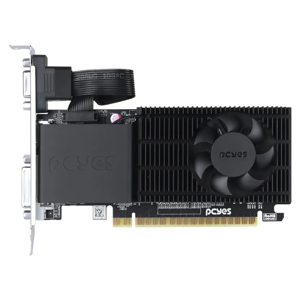 PLACA DE VIDEO RADEON R5 230 2GB DDR3 64 BIT PROJETO EDGE LOW PROFILE SINGLE FAN - PPER230DR3LPBR