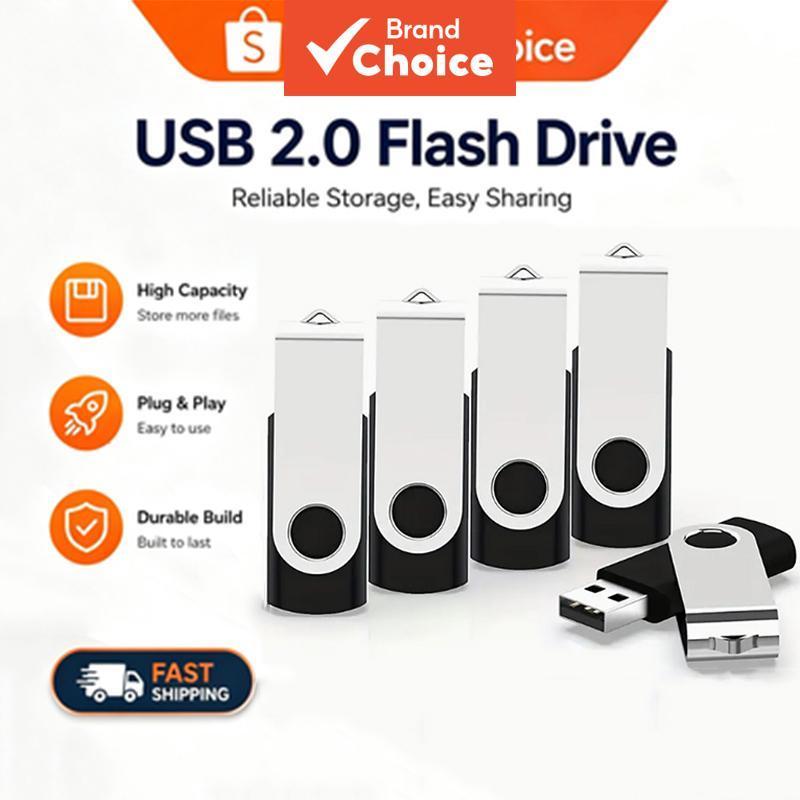 Pen drive USB portátil (5/unidade) 1GB 2GB 4GB 8GB 16GB 32GB 64GB - pen drive à prova d’água, compatível com PC, celular