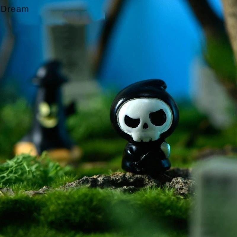 < Dream > Mini Estatuetas De Resina De Halloween , Vários Estilos De Desenhos Animados , Artesanato Fino Para Crianças ,