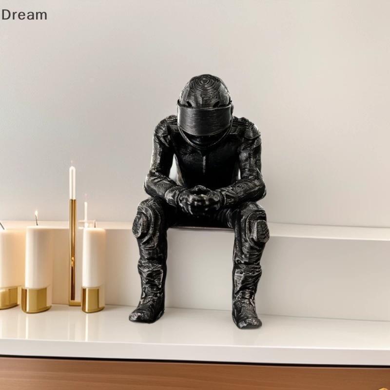 < Dream > Estatueta Sentada Estilo De Corrida Criativa 3D Impressa Mini Ornamento Bonito Mesa De Escritório Em Casa Deco