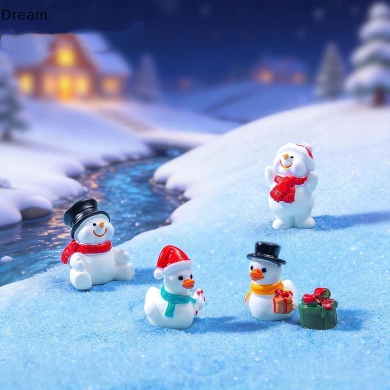 < Dream > Mini Estatuetas De Resina De Natal Personagens Fofos De Desenhos Animados Detalhes Vívidos Realistas Tamanho P