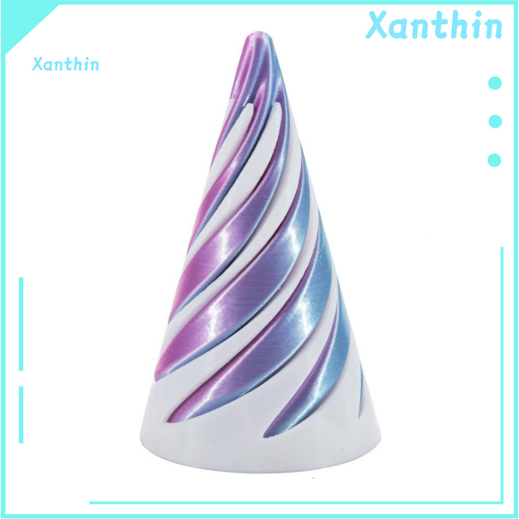 3d Printed Spiral Cone Toy Mini Fidget – Vortex Thread Illusion Stress Relief Sculpture for Kids Adults Unique