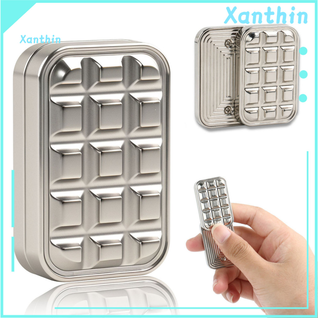 Fidget Slider Toy Metal Stress Relief 1 or 2 Pcs Portable Magnetic Fingertip Edc for Kids Teens Adults Anxiety Focus