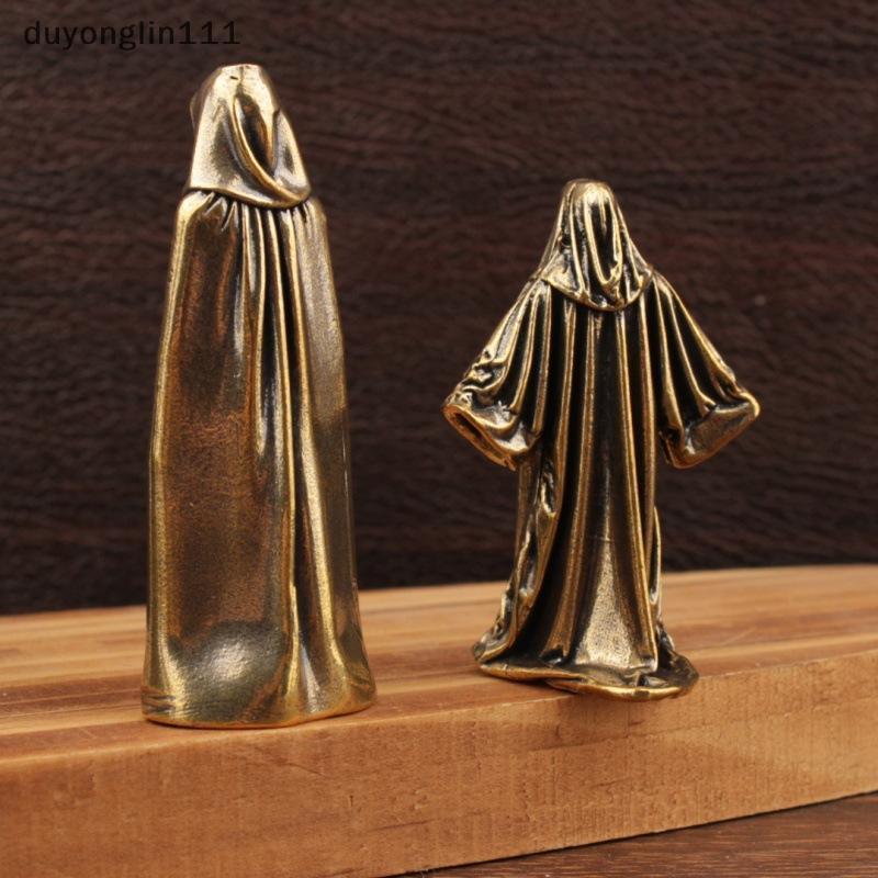 (duyonglin111) Mini Grim Reaper Estatueta Sem Rosto Vintage Latão Pequena Estátua Ornamento Decorativo Para Sala De Estu