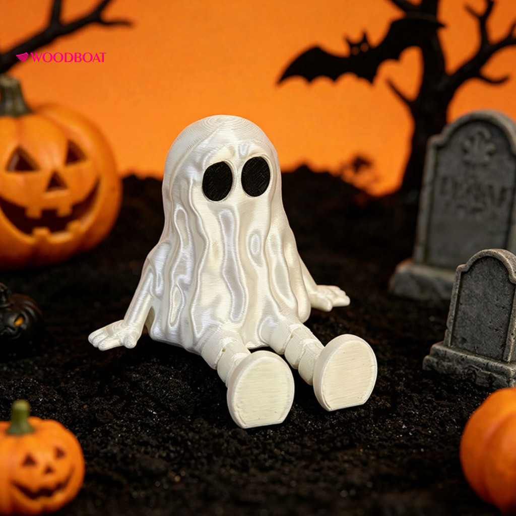 Articulated Halloween Flexible Figurine 3d Printed Mini Grim Reaper Ghost Statue with Movable Joints Collectible Ornamen
