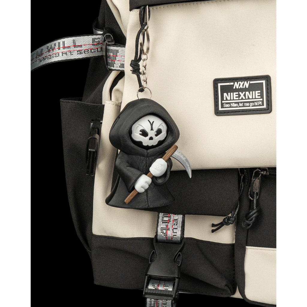 BONECO MINI MORTE / DONA MORTE FOFA (GRIM REAPER) - BRINQUEDO COLECIONÁVEL GEEK 3D