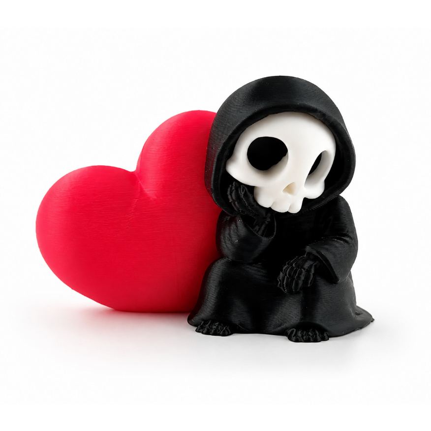 Mini Grim Bonequinho Morte Fofa Enfeite Decorativo  Colecionável Morte Decoração Geek 3d